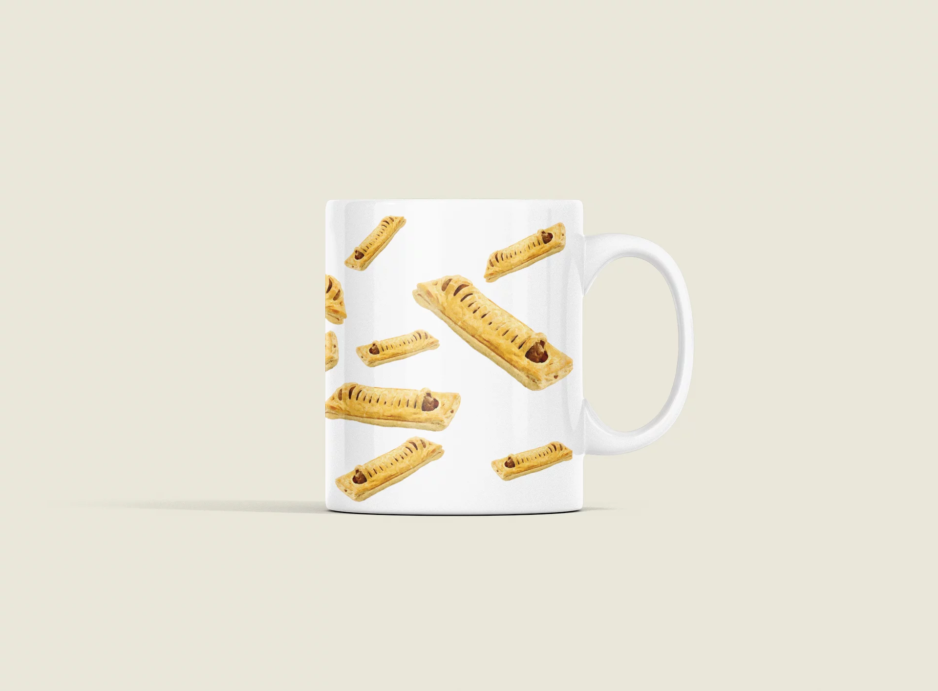 Mok met frikandelbroodjes personaliseren en bedrukken bij JouwMok.nl
