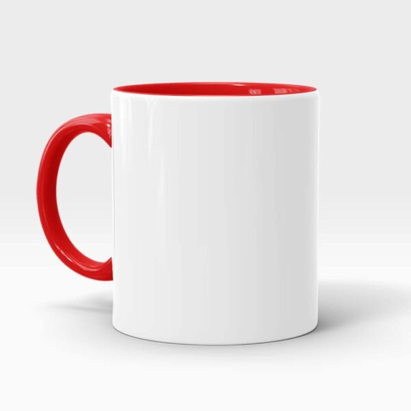 Mok Wit met Rood - Afbeelding 2
