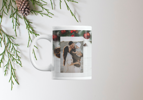 Bedrukte kerst mok