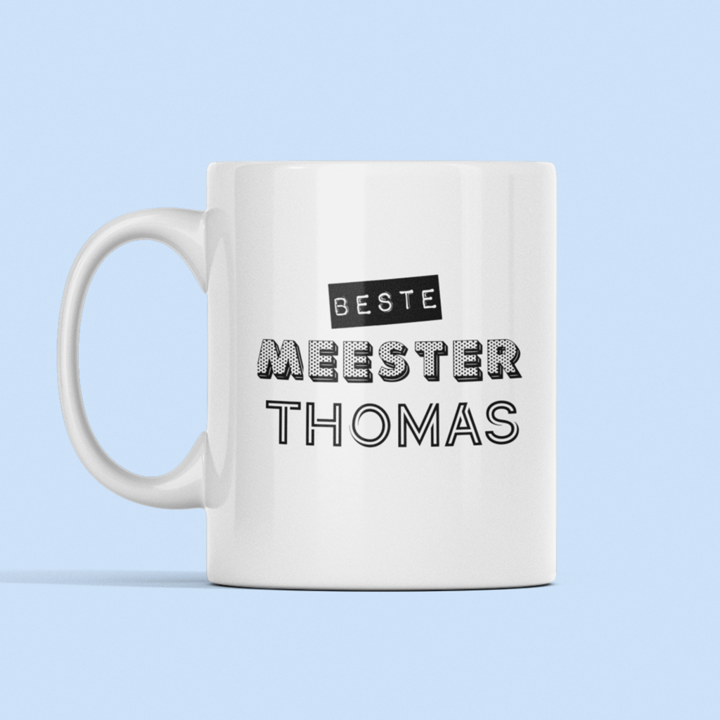 Beste Meester Mok - Met naam