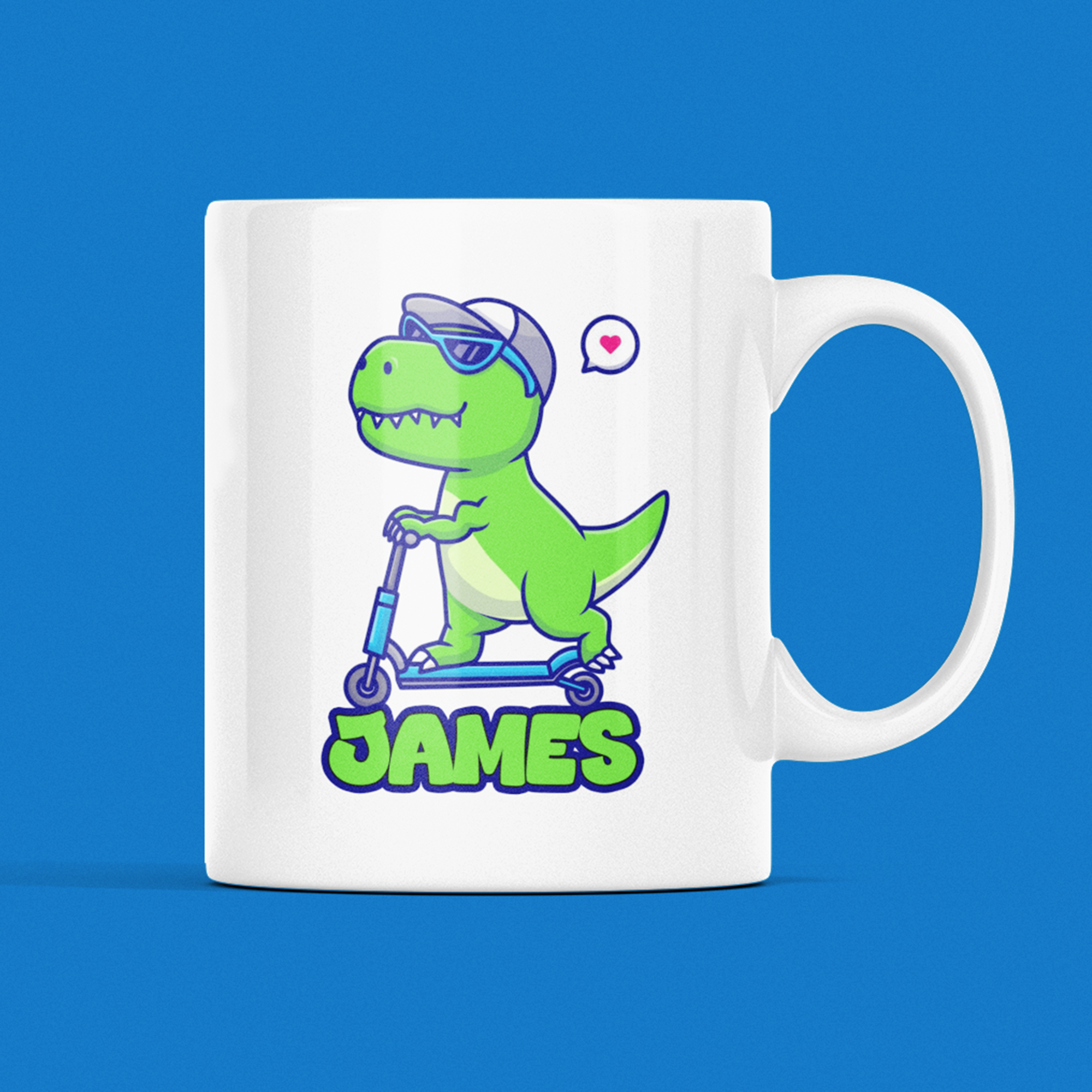 Mok met naam - Dino op step